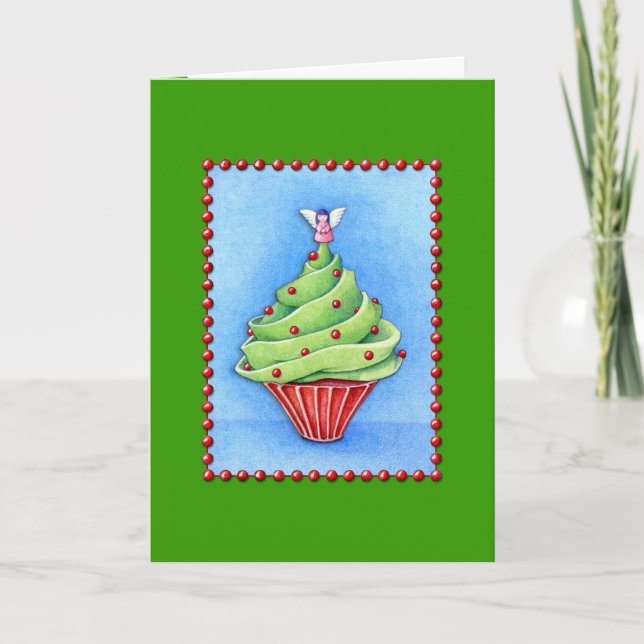 Weihnachtsbaumkarte Feiertagskarte (Vorderseite)