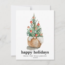 Weihnachtsbaumkarte Feiertagskarte