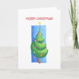Weihnachtsbaumkarte Feiertagskarte