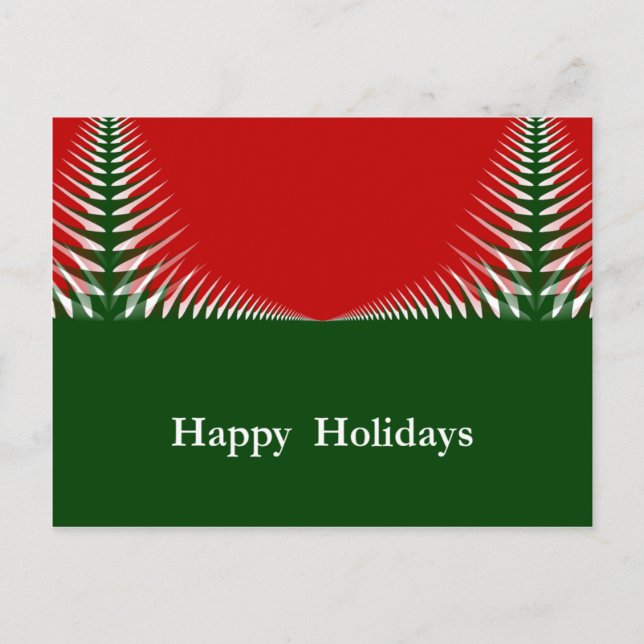 Weihnachtsbaumkarte Feiertagspostkarte (Vorderseite)