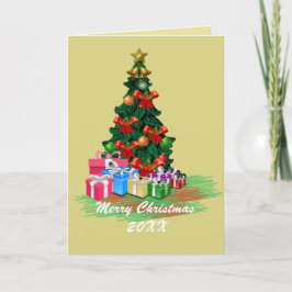 Weihnachtsbaumkarte Karte