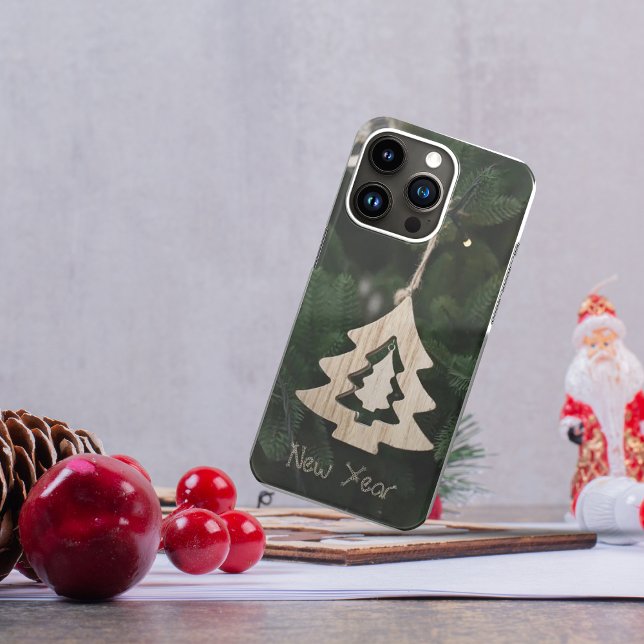 Weihnachtsbaumkästen aus Holz Case-Mate iPhone Hülle (A Wooden Christmas tree Iphone cases)