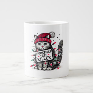 Weihnachtsbaumkatze Jumbo-Tasse