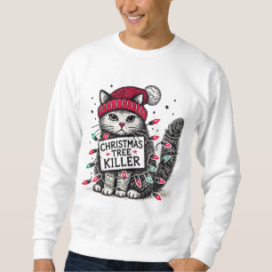 Weihnachtsbaumkatze Sweatshirt