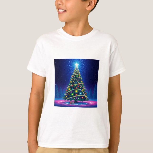 Weihnachtsbaumkinderhemd T-Shirt (Vorderseite)