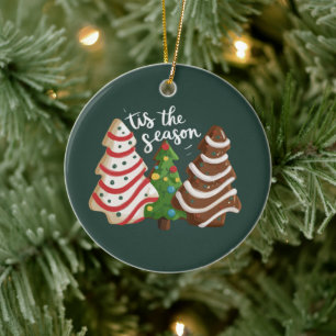Weihnachtsbaumkuchen Die Zeit Ist Da Xmas Ferien  Keramik Ornament
