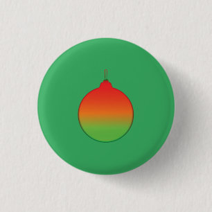 Weihnachtsbaumkugel-Ornament-Knopf Button