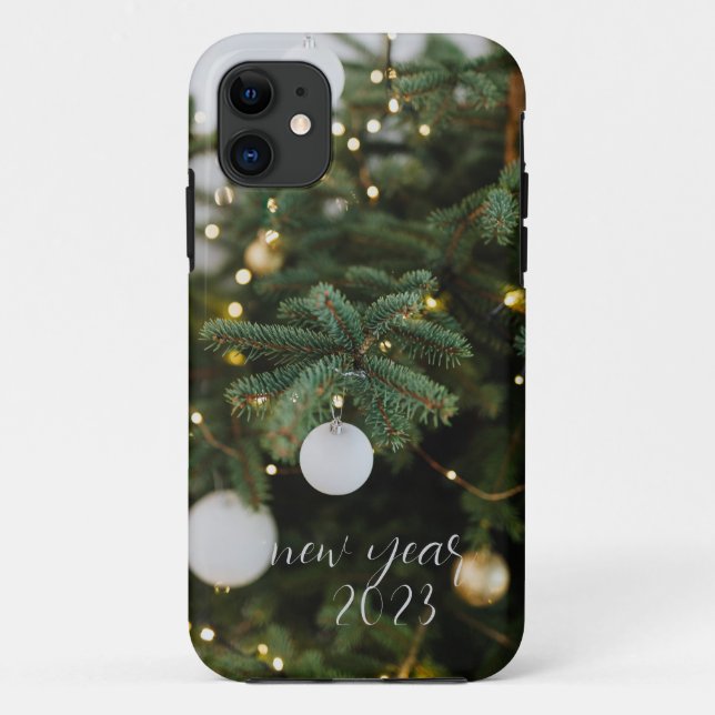 Weihnachtsbaumkugeln auf einem iPhone-Case Case-Mate iPhone Hülle (Rückseite)