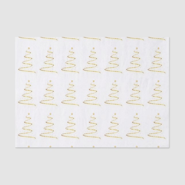 Weihnachtsbaumkunstzettel Seidenpapier (Vorderseite)