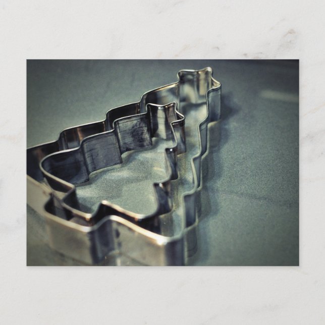 Weihnachtsbaumkutter Feiertagspostkarte (Vorderseite)