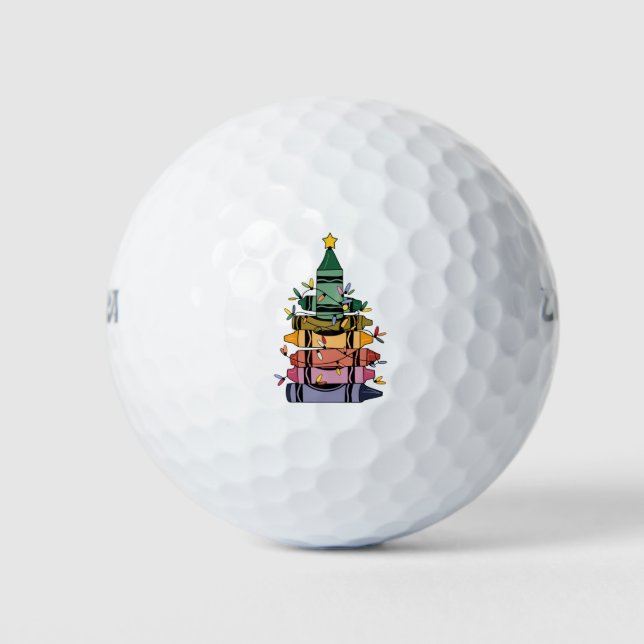 Weihnachtsbaumlehrer Lebensgeschenke Golfball (Vorderseite)