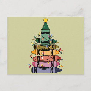Weihnachtsbaumlehrer Lebensgeschenke Postkarte