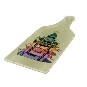 Weihnachtsbaumlehrer Lebensgeschenke Schneidebrett