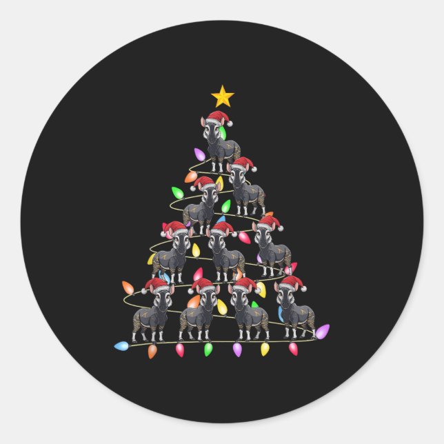 Weihnachtsbaumleuchten Männer Weihnachtsweihe Weih Runder Aufkleber (Vorderseite)