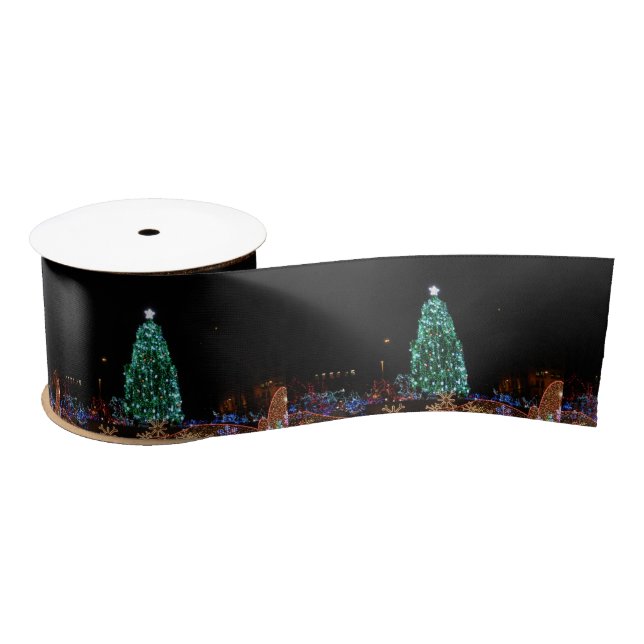 Weihnachtsbaumleuchten Satinband (Spule)
