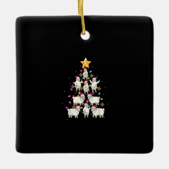 Weihnachtsbaumleuchten Weihnachtsgeschenk Keramikornament (Vorderseite)