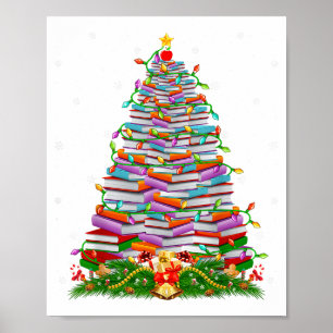 Weihnachtsbaumlichter Buch Buchliebhaber Lehrer Bi Poster
