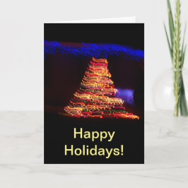 Weihnachtsbaumlichter Karte