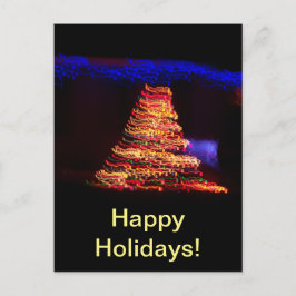 Weihnachtsbaumlichter Postkarte