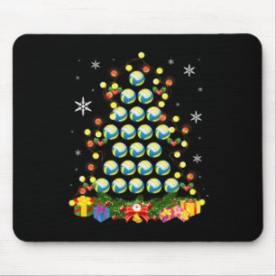 Weihnachtsbaumlichter Volleyball Ball Weihnachtsma Mousepad