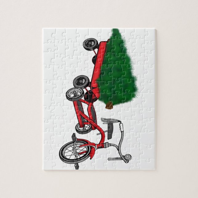 Weihnachtsbaumlieferung Puzzle (Vertikal)