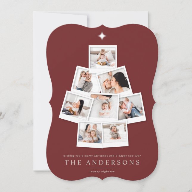 Weihnachtsbaummehrtage Foto Feiertagskarte (Vorderseite)