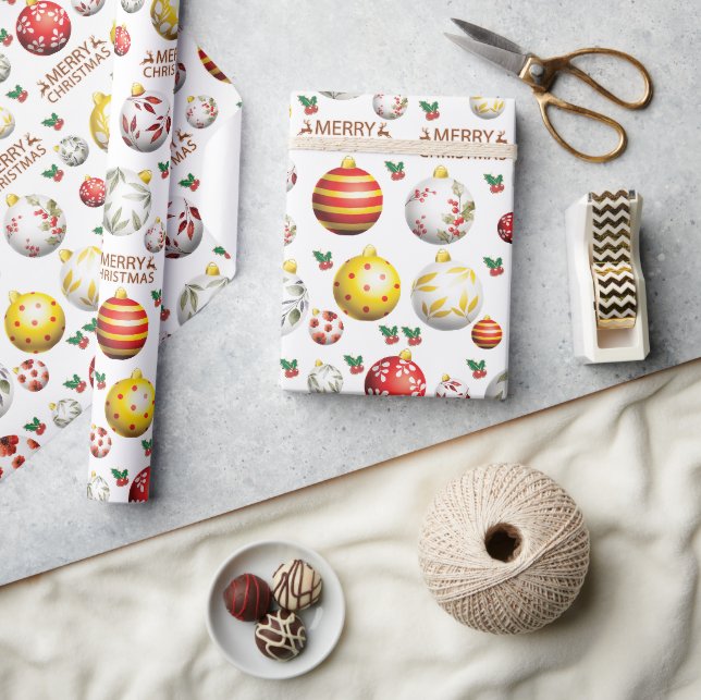 Weihnachtsbaummuster Geschenkpapier (Kunsthandwerk)