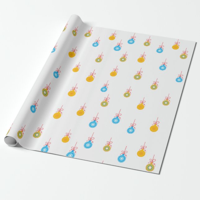 Weihnachtsbaummuster Geschenkpapier (Ungerollt)