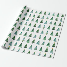 Weihnachtsbaummuster Minimalistisches Wrapping Pap Geschenkpapier