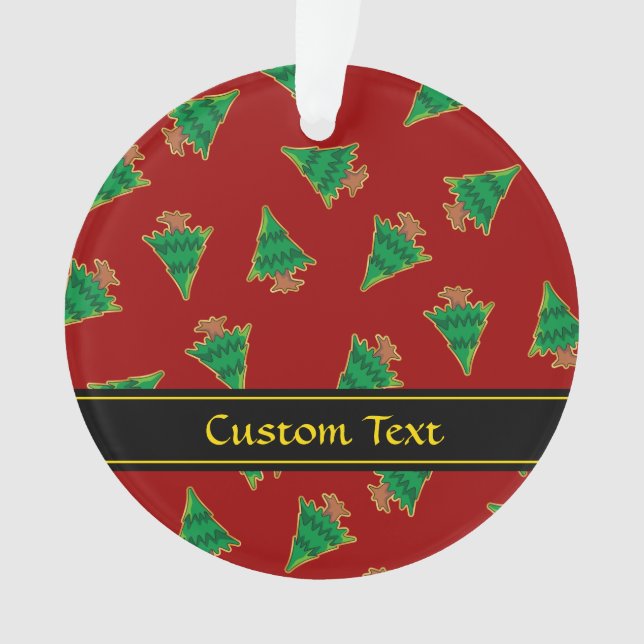 Weihnachtsbaummuster Ornament (Vorderseite)