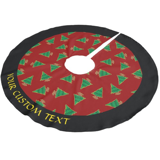 Weihnachtsbaummuster Polyester Weihnachtsbaumdecke (Schrägansicht)