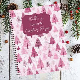 Weihnachtsbaummuster Rezept Notizbuch