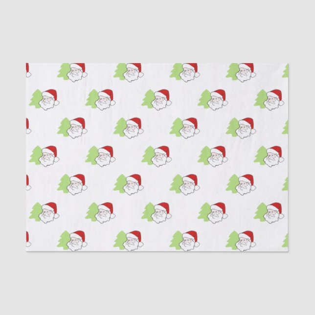 Weihnachtsbaummuster Seidenpapier (Vorderseite)