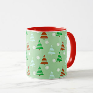 Weihnachtsbaummuster Tasse