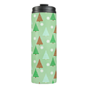 Weihnachtsbaummuster Thermosbecher