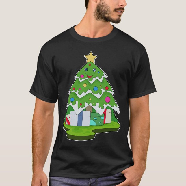 Weihnachtsbaumpakete T-Shirt (Vorderseite)