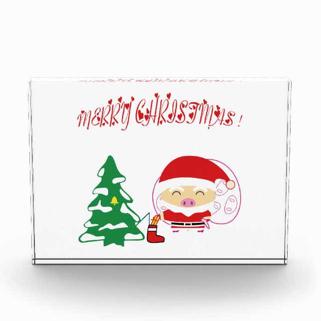 Weihnachtsbaumpapier-Tischset Fotoblock (Vorderseite)