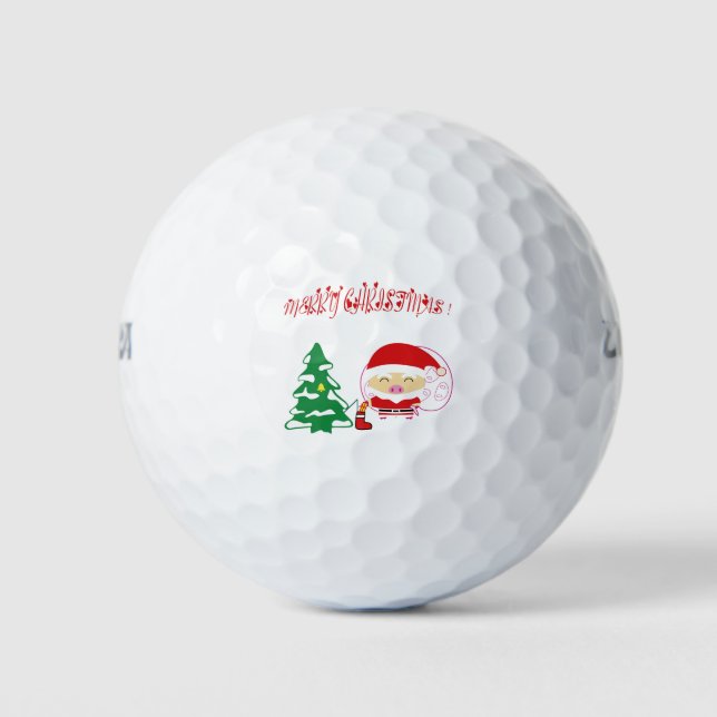 Weihnachtsbaumpapier-Tischset Golfball (Vorderseite)