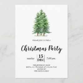 Weihnachtsbaumpartys Einladung