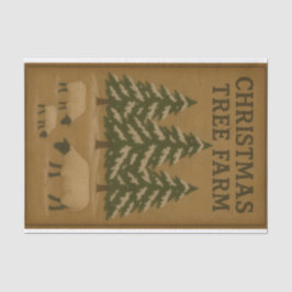 Weihnachtsbaumplantage Seidenpapier