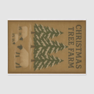 Weihnachtsbaumplantage Seidenpapier