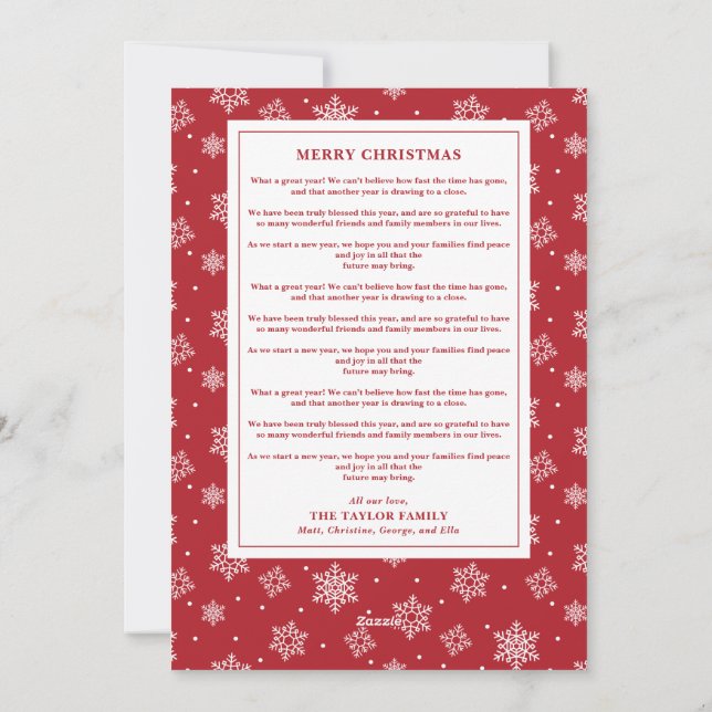 Weihnachtsbaumplatz Foto Gallery LongMessage Feiertagskarte (Rückseite)