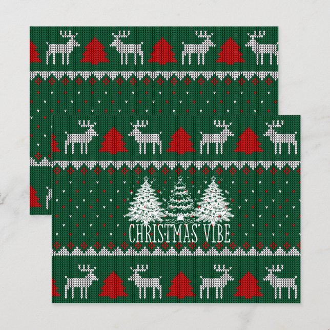 Weihnachtsbaumpost Postkarte (Vorne/Hinten)