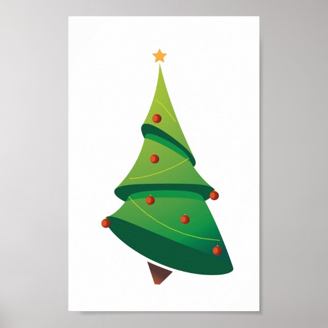 Weihnachtsbaumposter Poster (Vorne)