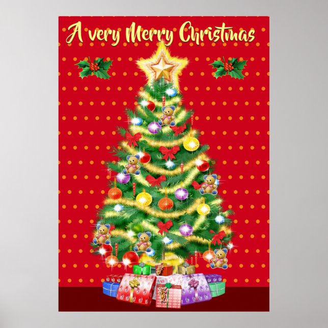 Weihnachtsbaumposter Weihnachten Poster (Vorne)