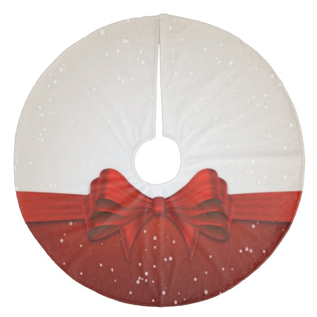 Weihnachtsbaumrock/Bow Fleece Weihnachtsbaumdecke (Vorderseite)