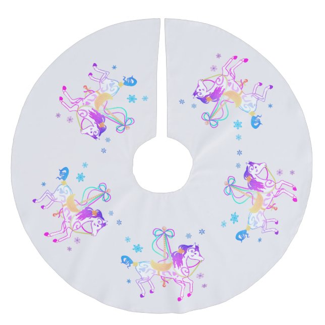 Weihnachtsbaumrock des polyester weihnachtsbaumdecke (Vorderseite)