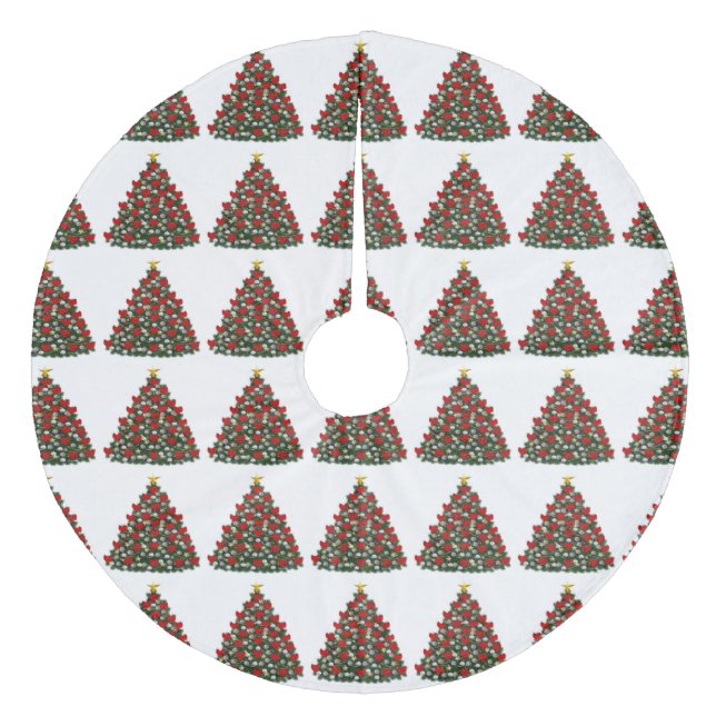 Weihnachtsbaumrock Fleece Weihnachtsbaumdecke (Vorderseite)