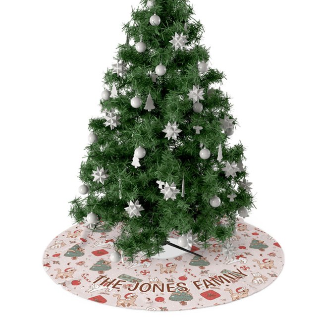 Weihnachtsbaumrock, Personalisierter Weihnachtsbau Polyester Weihnachtsbaumdecke (Von Creator hochgeladen)