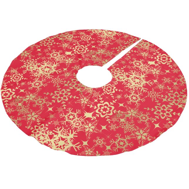 Weihnachtsbaumrock Polyester Weihnachtsbaumdecke (Schrägansicht)